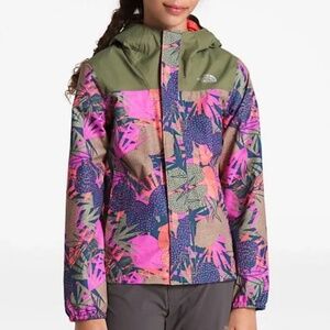 The North Face Resolve Reflective Waterproof Jacket Multi Floral SM 7/8